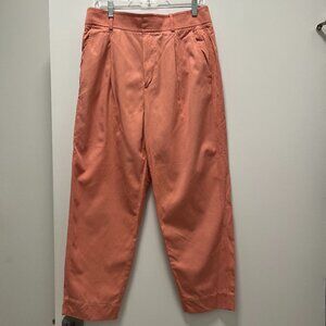 Everlane pants Womens 10 TENCEL Way-High Chino Straight Leg Pleated Twill